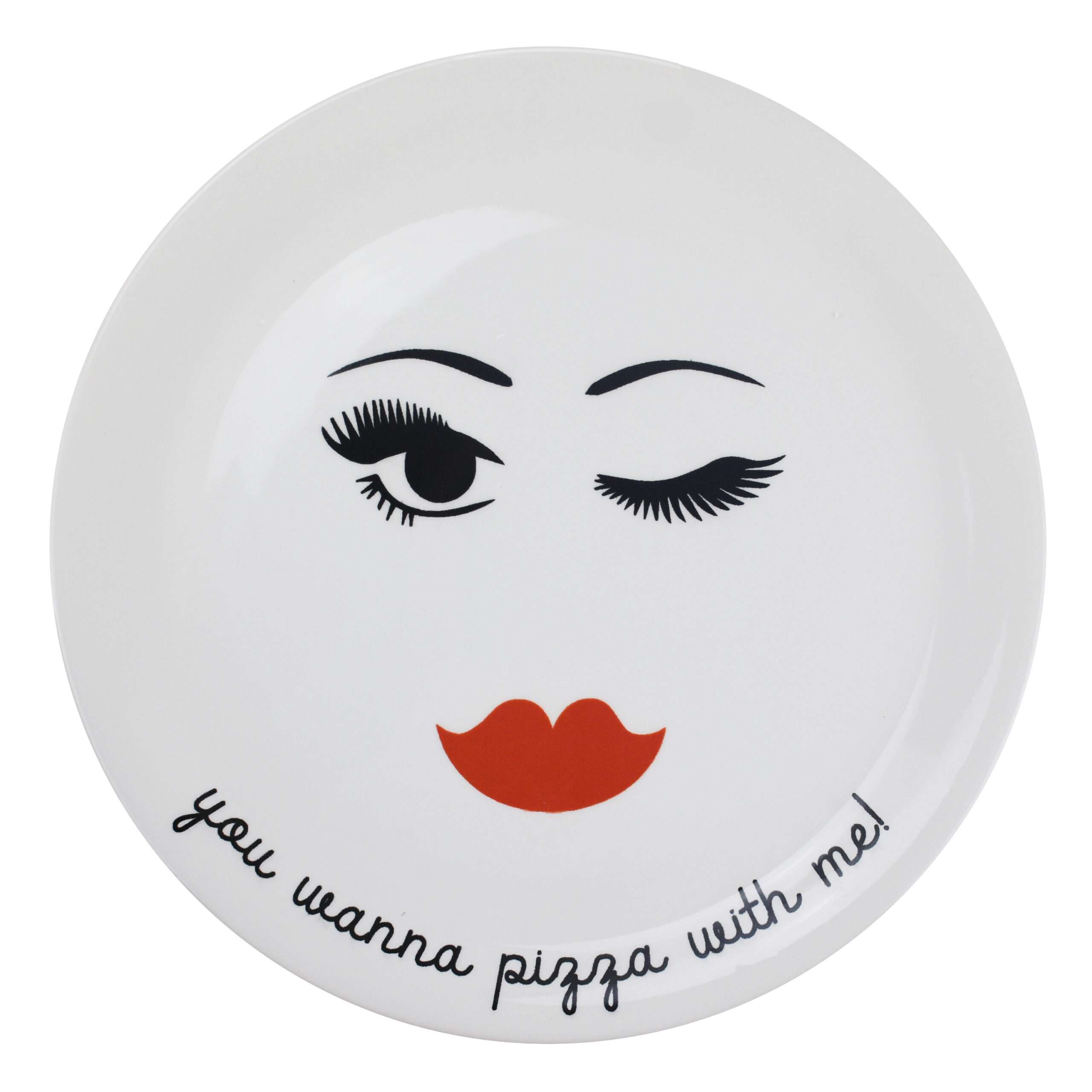 ARCUCCI SMORFIA PIZZA PLATE 31CM - You wanna pizza with me!